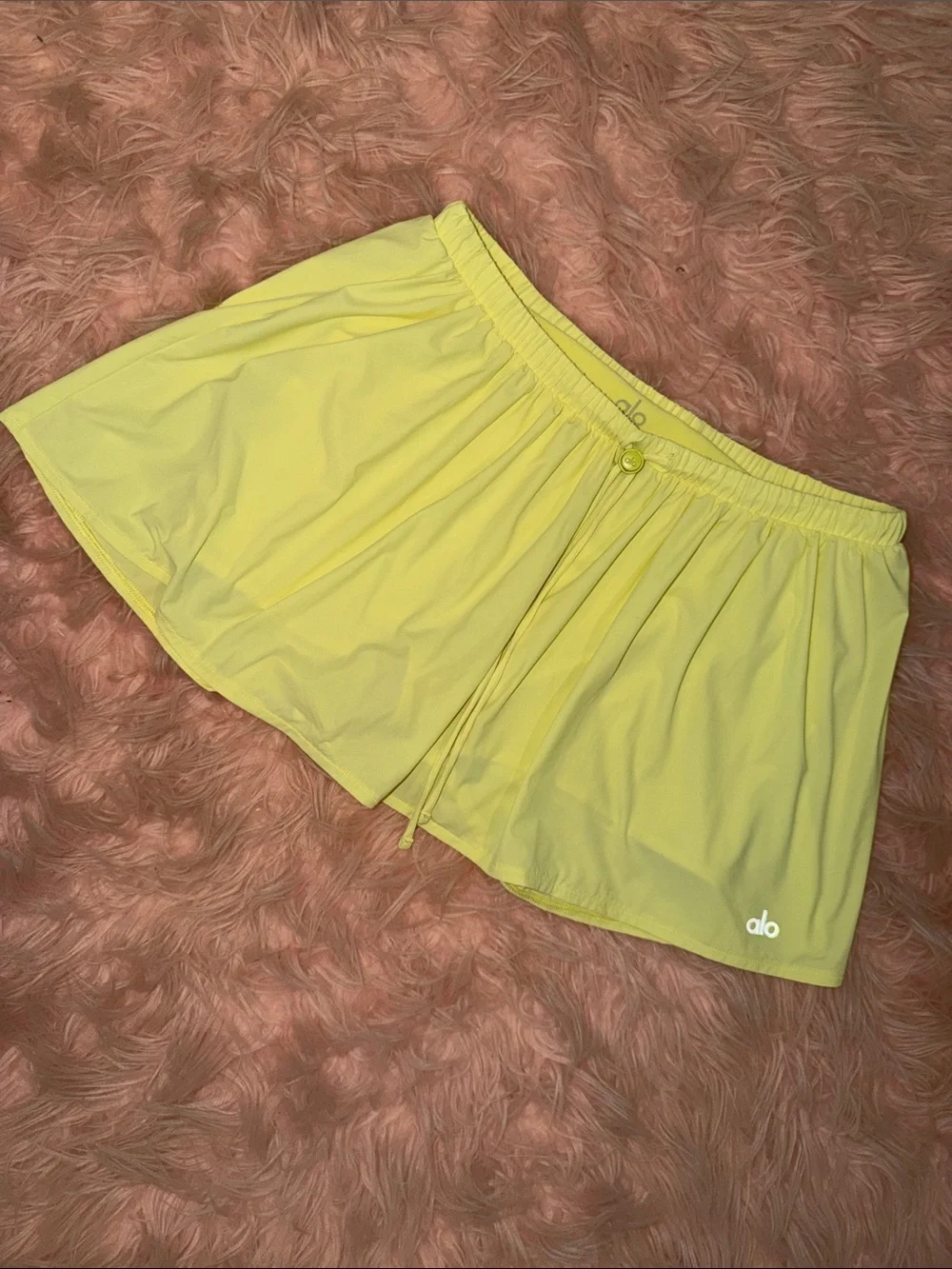 ALO Yoga Neon Yellow Athletic Skort